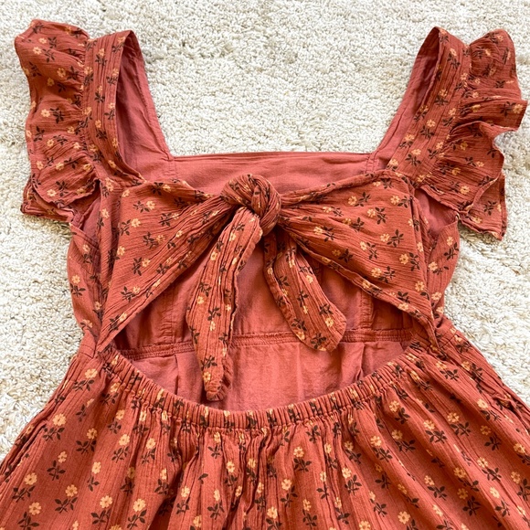 Madewell Ruffle-Strap Tiered Midi Dress Size Medium - Picture 6 of 14